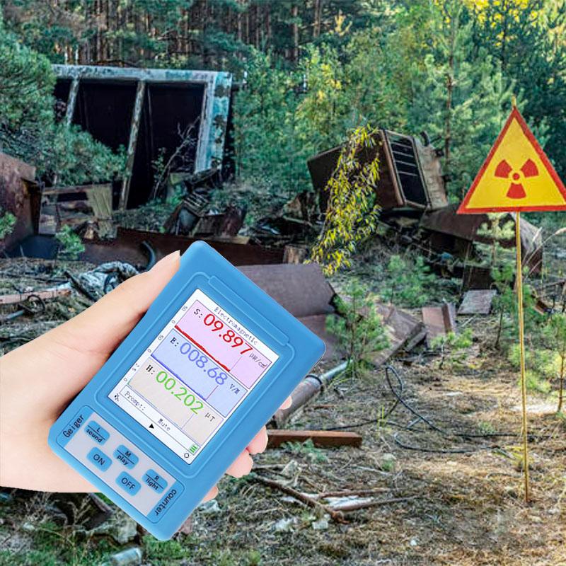 Детектор электромагнитного излучения BR-9A, высокоточный профессиональный полуфункциональный тестер электромагнитного излучения синий